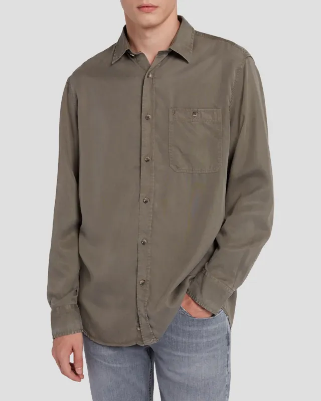Weightless Shirt in Grey sold by 7 For All Mankind