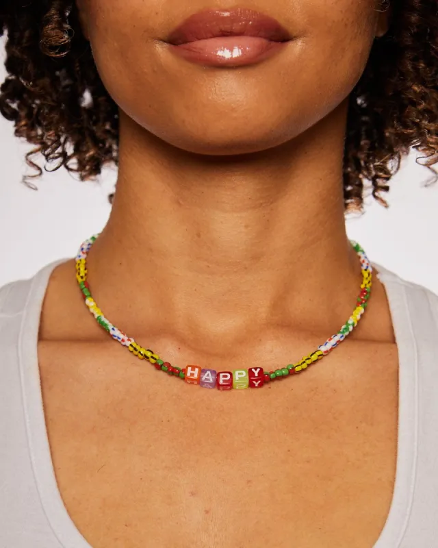 HAPPY BEADS NECKLACE sold by 8 Other Reasons