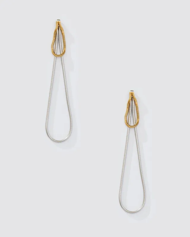 TWO TONE DROP EARRING sold by 8 Other Reasons