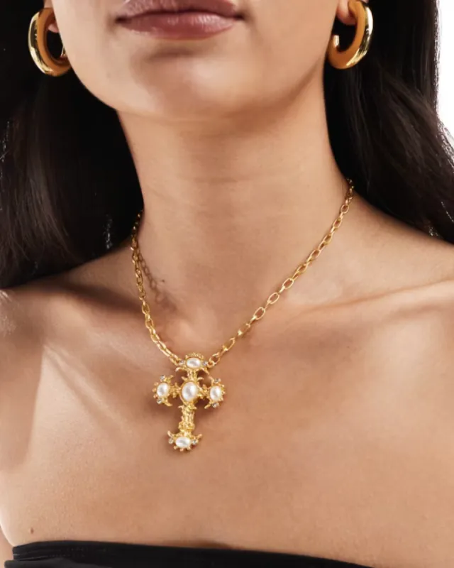 CROSS PENDANT NECKLACE sold by 8 Other Reasons