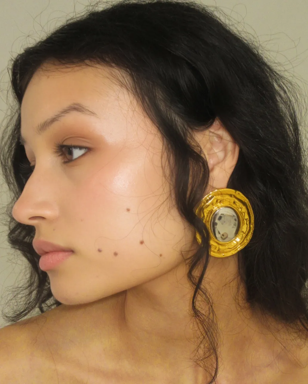 TWO-TONED STATEMENT EARRING sold by 8 Other Reasons product image thumbnail 3