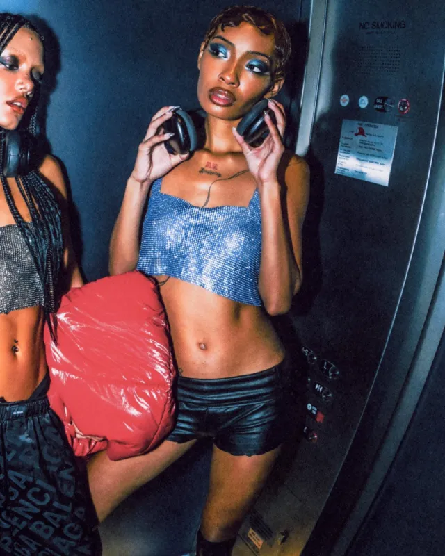 CROPPED CHAINMAIL TOP sold by 8 Other Reasons