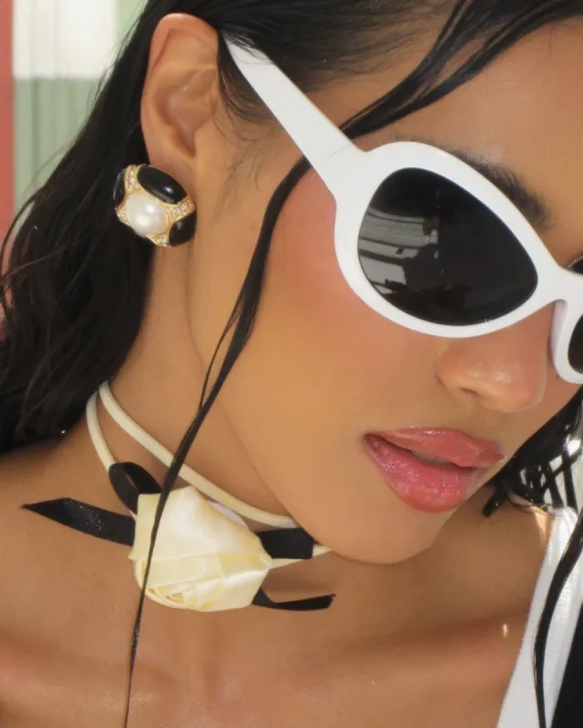 ROSETTE TIE CHOKER sold by 8 Other Reasons