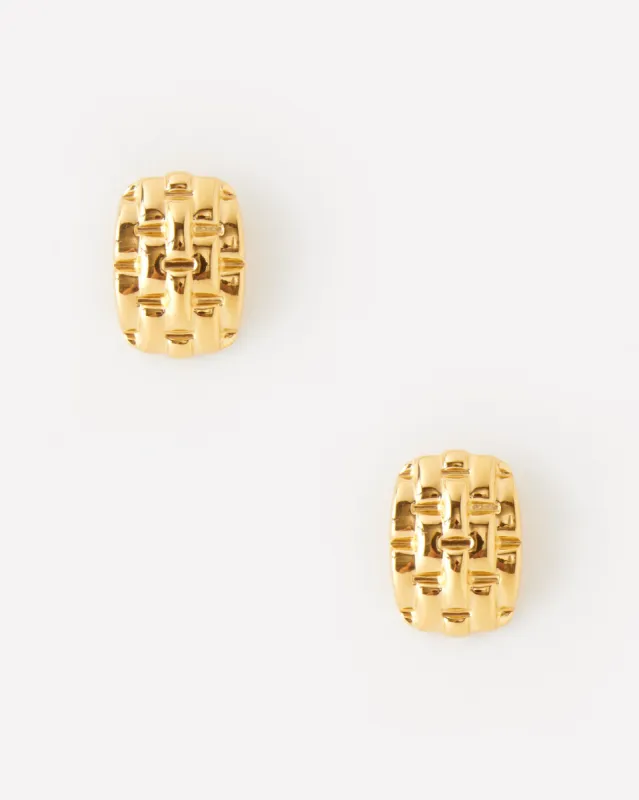 WOVEN STUD EARRING sold by 8 Other Reasons