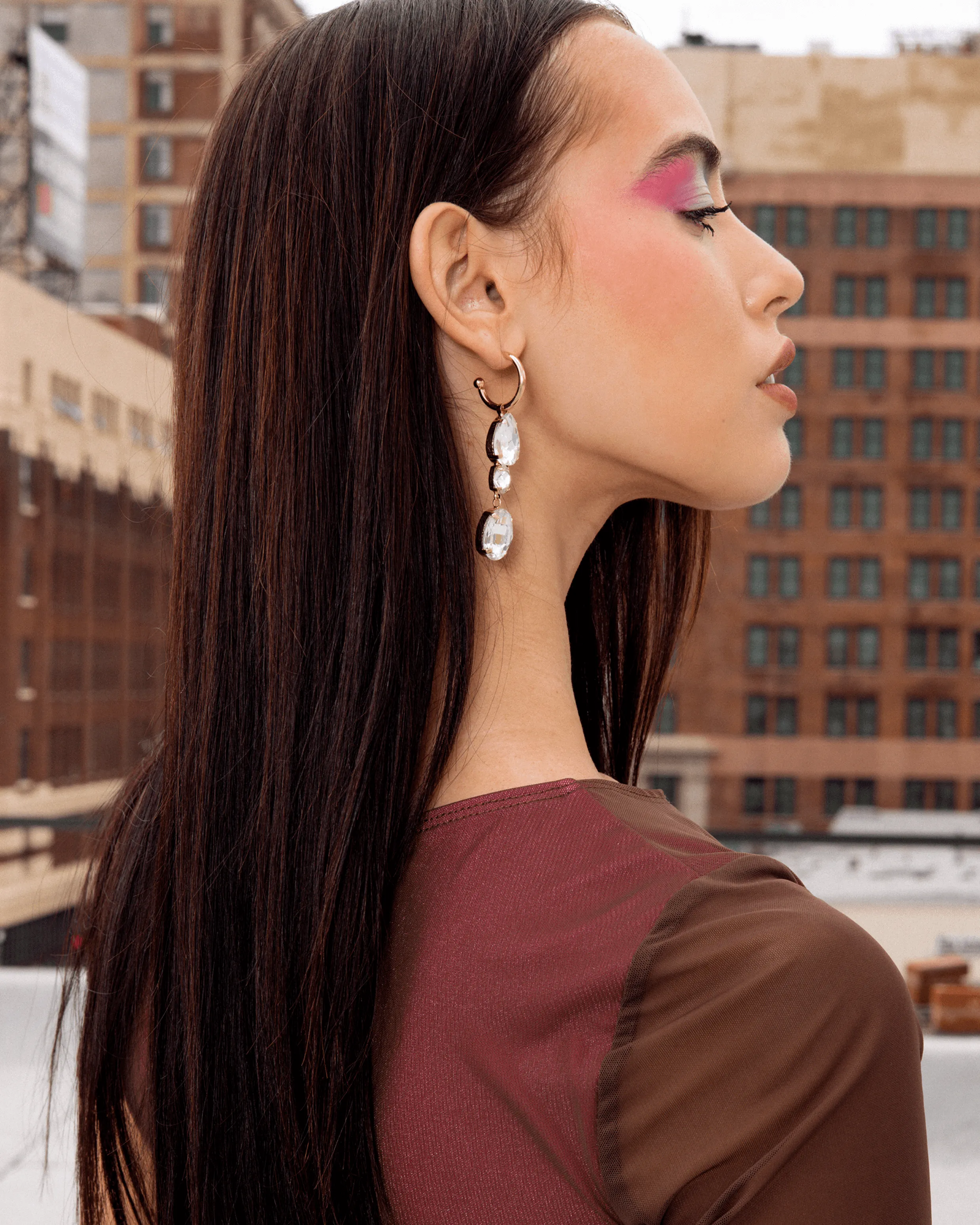 DUAL DROP EARRING sold by 8 Other Reasons product image thumbnail 2