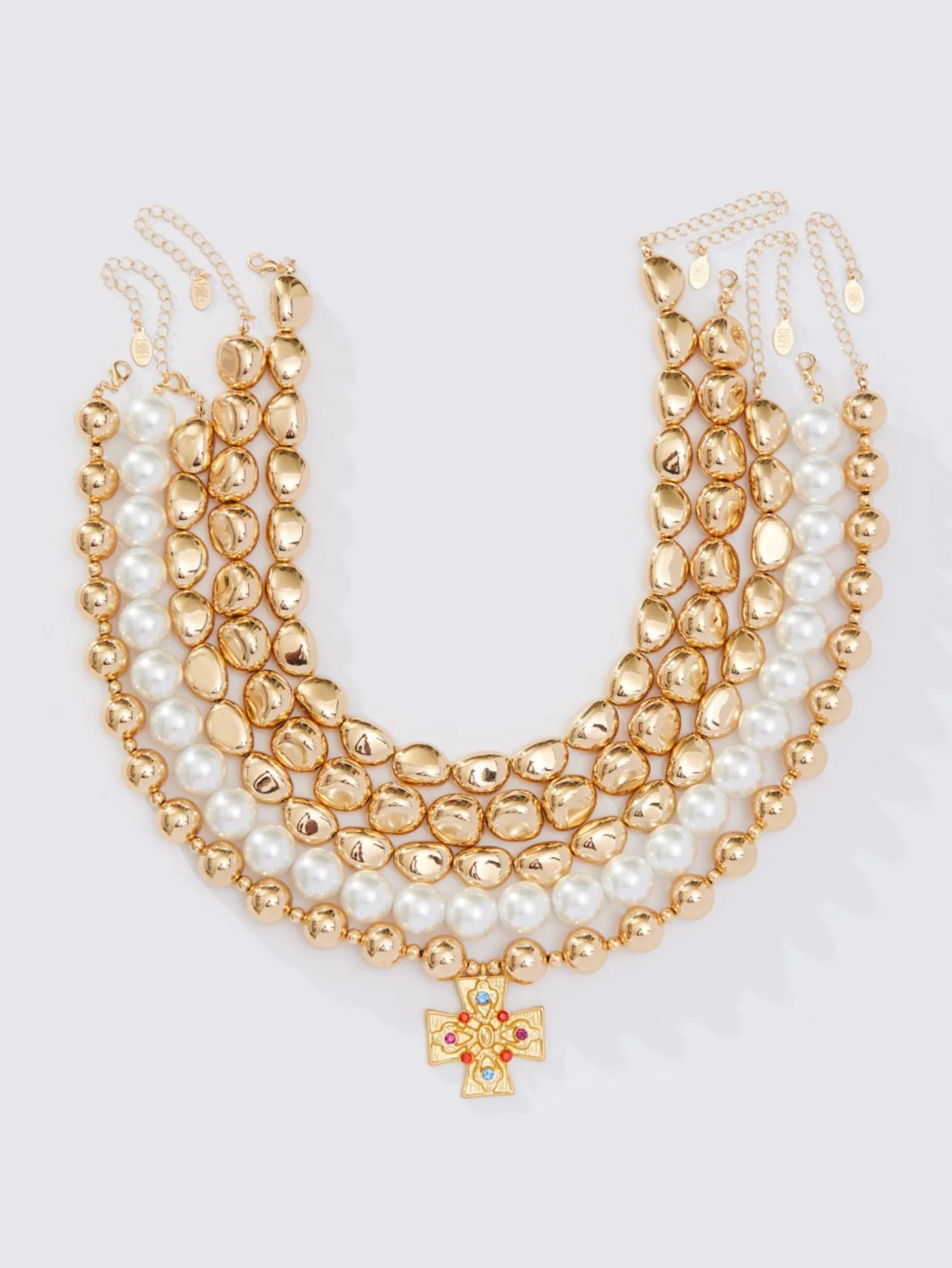 LAYERED CROSS NECKLACE sold by 8 Other Reasons