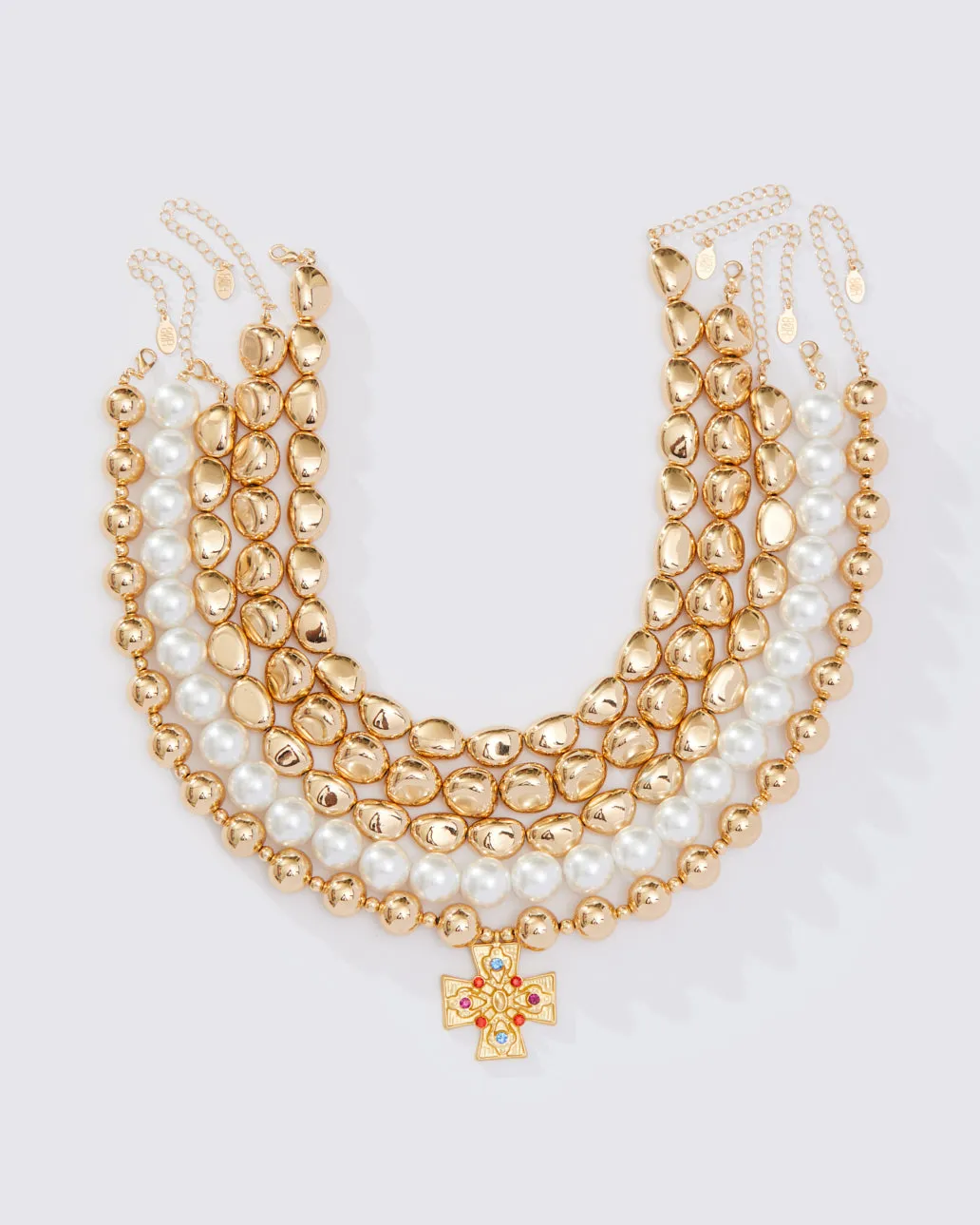 LAYERED CROSS NECKLACE sold by 8 Other Reasons product image thumbnail 2