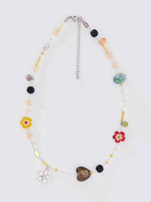 FLOWER CHARM NECKLACE sold by 8 Other Reasons