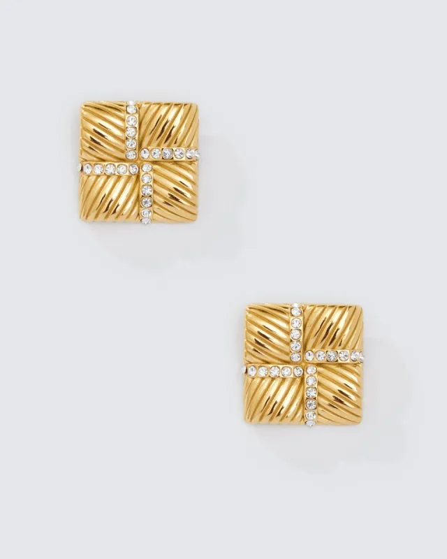 GLITZ SQUARE STUD sold by 8 Other Reasons