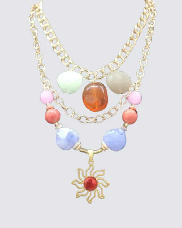SOLSTICE LAYERED NECKLACE sold by 8 Other Reasons