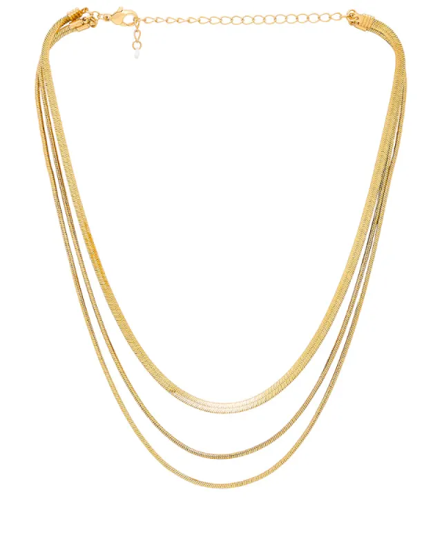 LAYERED HERRINGBONE NECKLACE sold by 8 Other Reasons