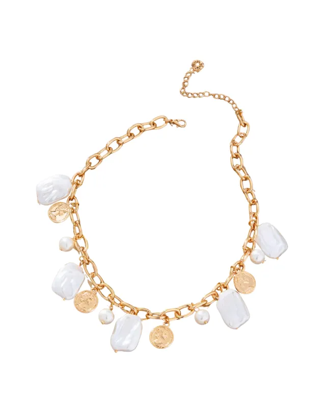 COVE PEARL CHARM NECKLACE sold by 8 Other Reasons
