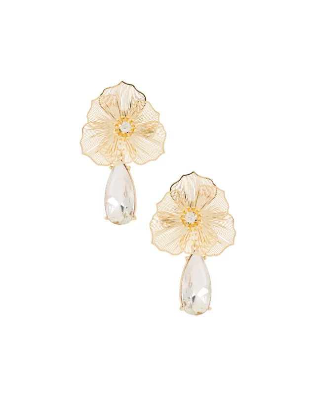 IRIS FLORAL EARRING sold by 8 Other Reasons