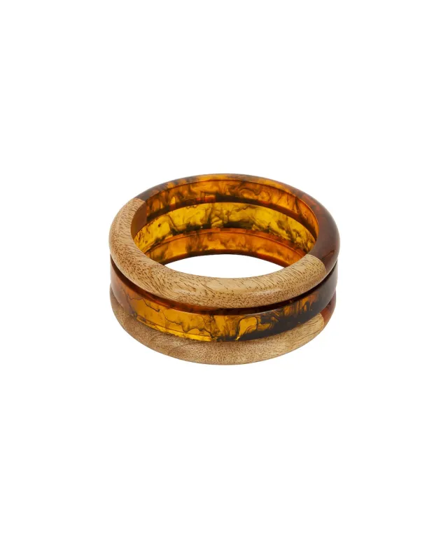 WOOD CUFF BRACELET SET sold by 8 Other Reasons