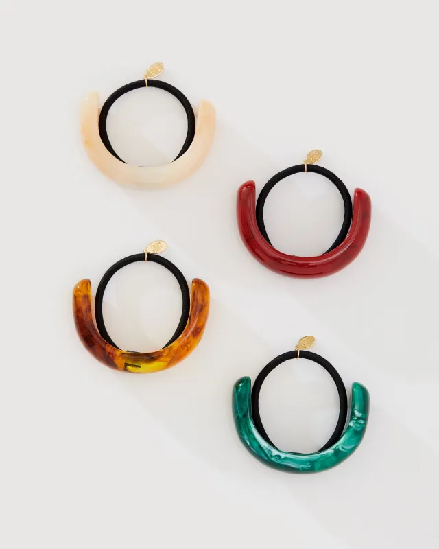 ACRYLIC CRESCENT HAIR TIE sold by 8 Other Reasons