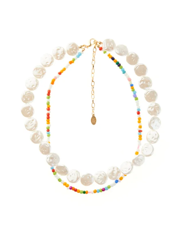 BEADED PEARL NECKLACE sold by 8 Other Reasons