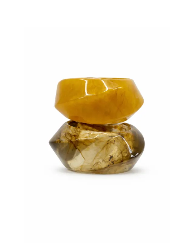 Marbled Jade Bangle Set made by 8 Other Reasons