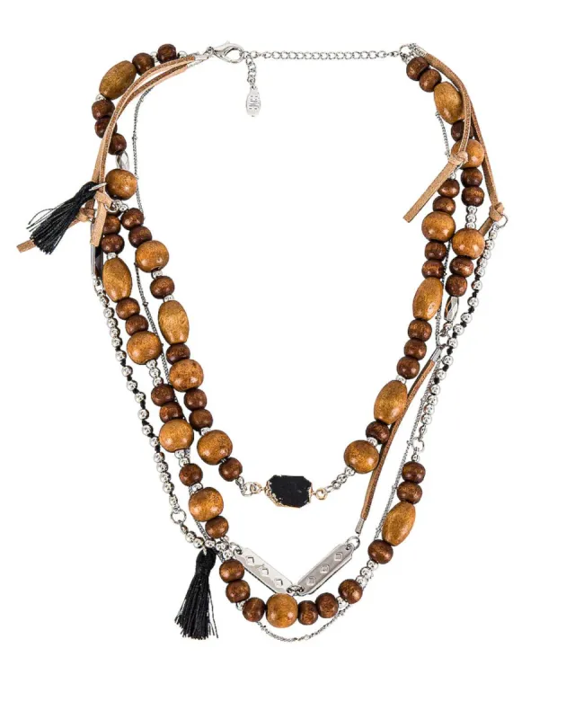 BUSY WESTERN LAYERED NECKLACE made by 8 Other Reasons