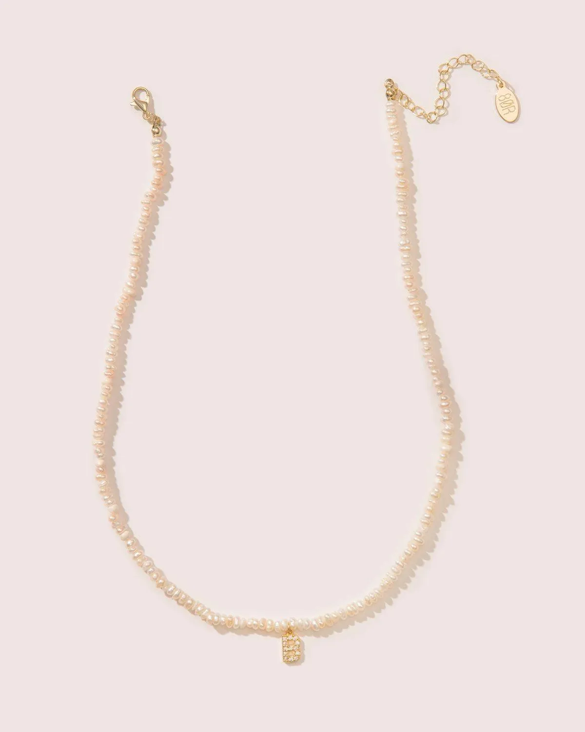 PEARL INITIAL NECKLACE sold by 8 Other Reasons product image thumbnail 3