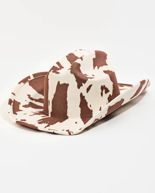 COW PRINT COWBOY HAT sold by 8 Other Reasons