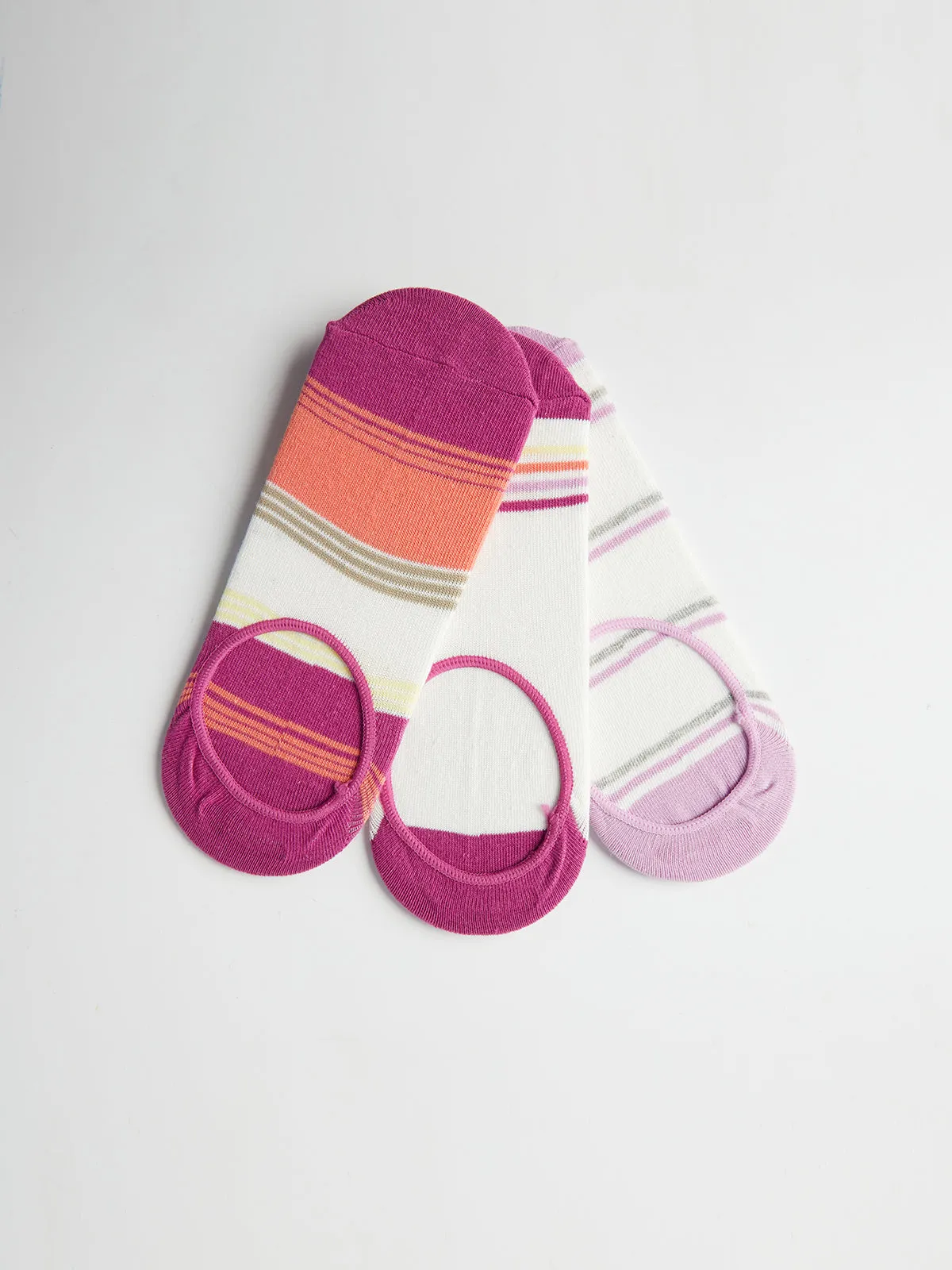 3-Pack Heart Stripe Print Socks sold by 89th & Madison product image thumbnail 4