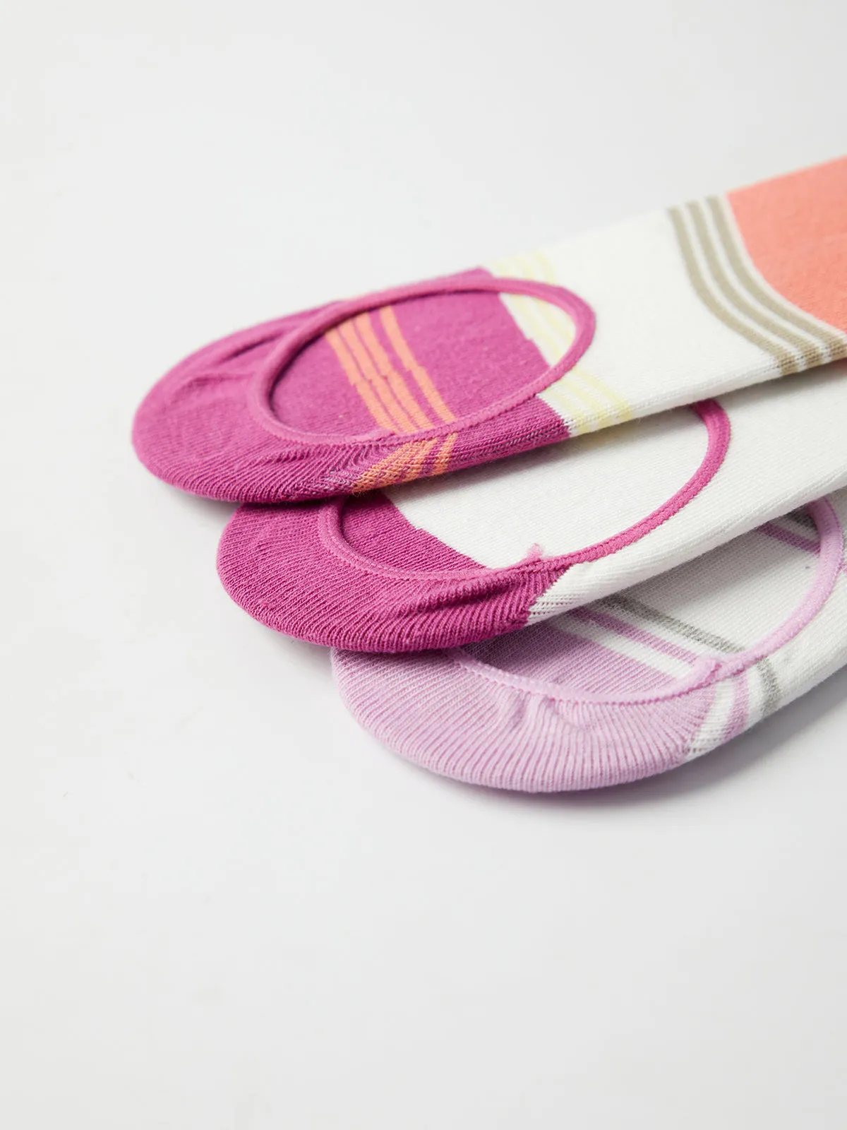 3-Pack Heart Stripe Print Socks sold by 89th & Madison product image thumbnail 5