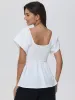 Peplum Ruffle Blouse sold by 89th & Madison