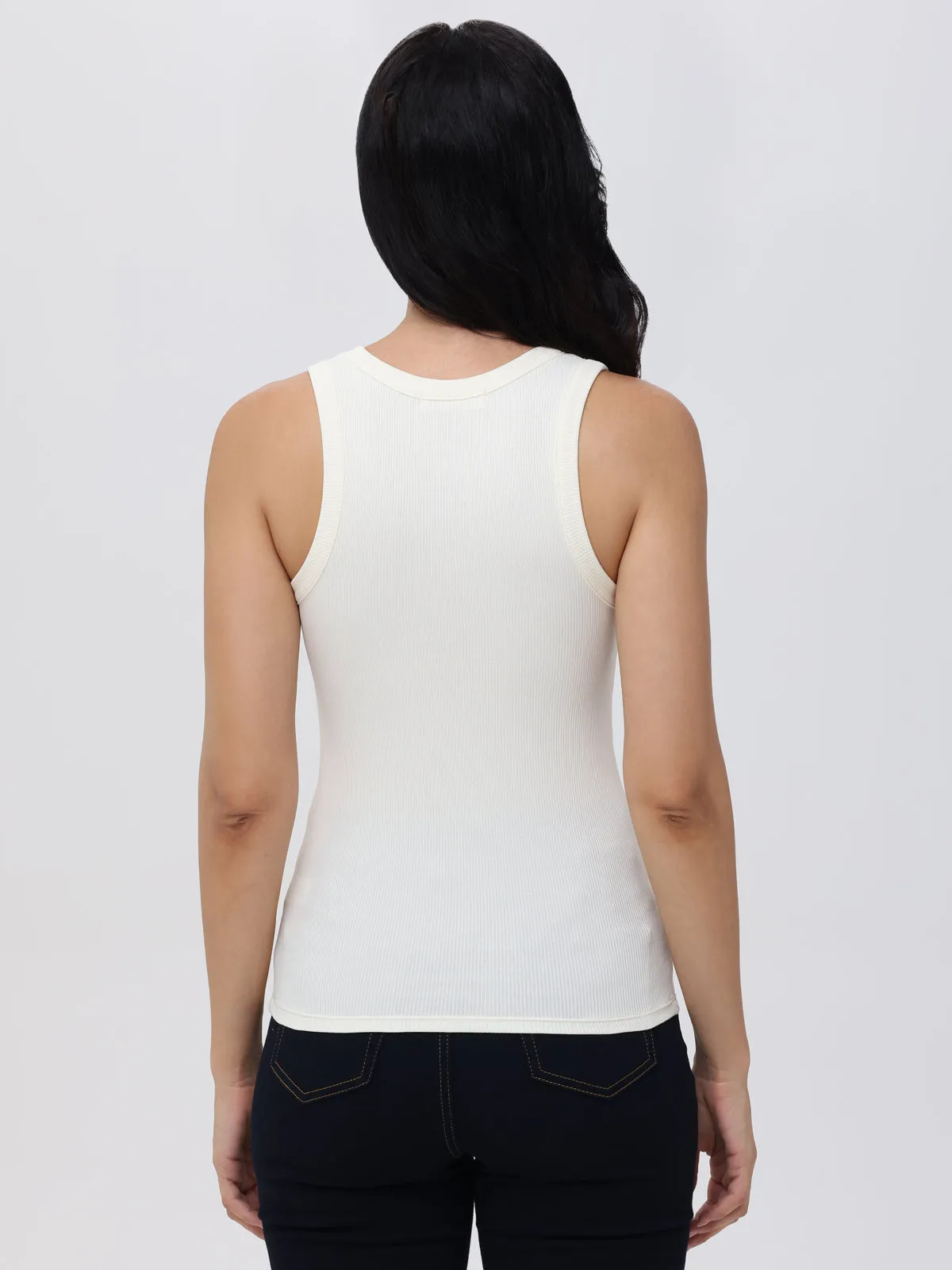 Rib Scoop Neck Tank Top sold by 89th & Madison product image thumbnail 2