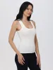 Rib Scoop Neck Tank Top sold by 89th & Madison