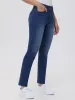 Petite Straight High Rise Jean In Medium Wash sold by 89th & Madison