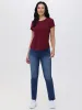 Petite Straight High Rise Jean In Medium Wash sold by 89th & Madison