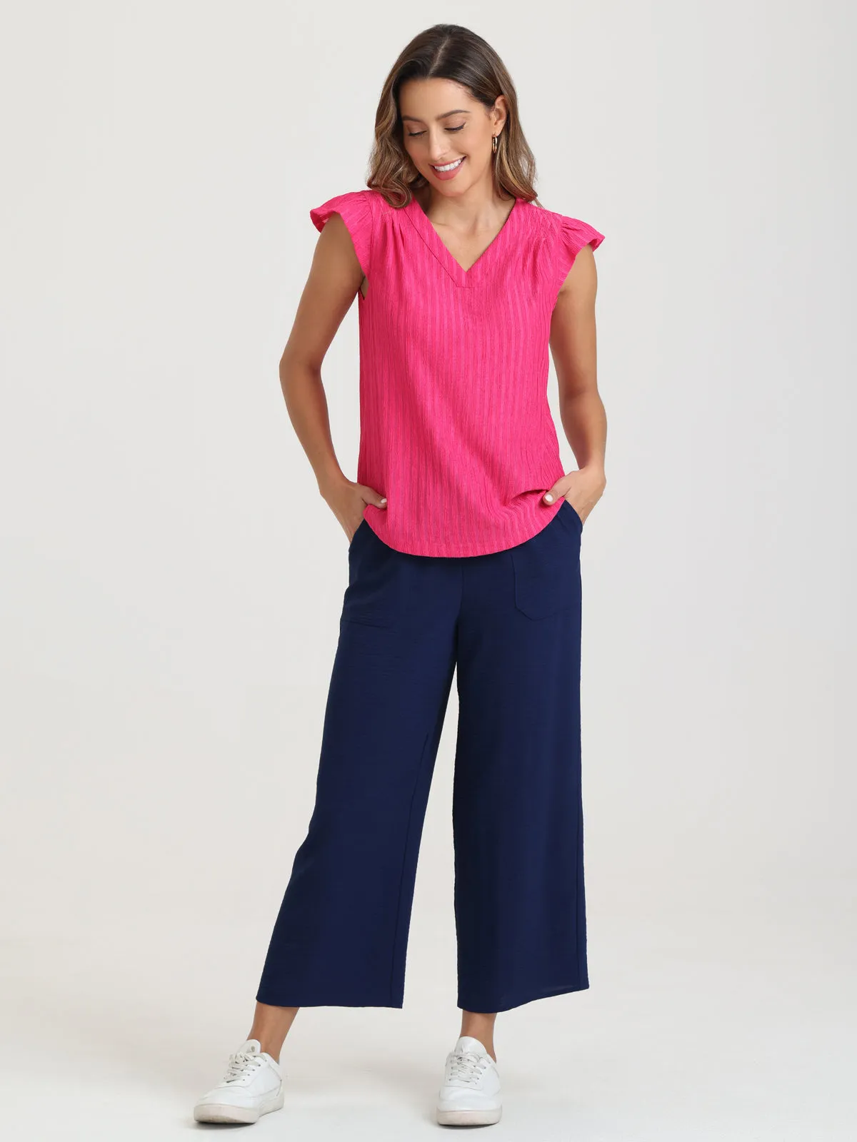 Flutter Sleeve Knit Top sold by 89th & Madison product image thumbnail 5