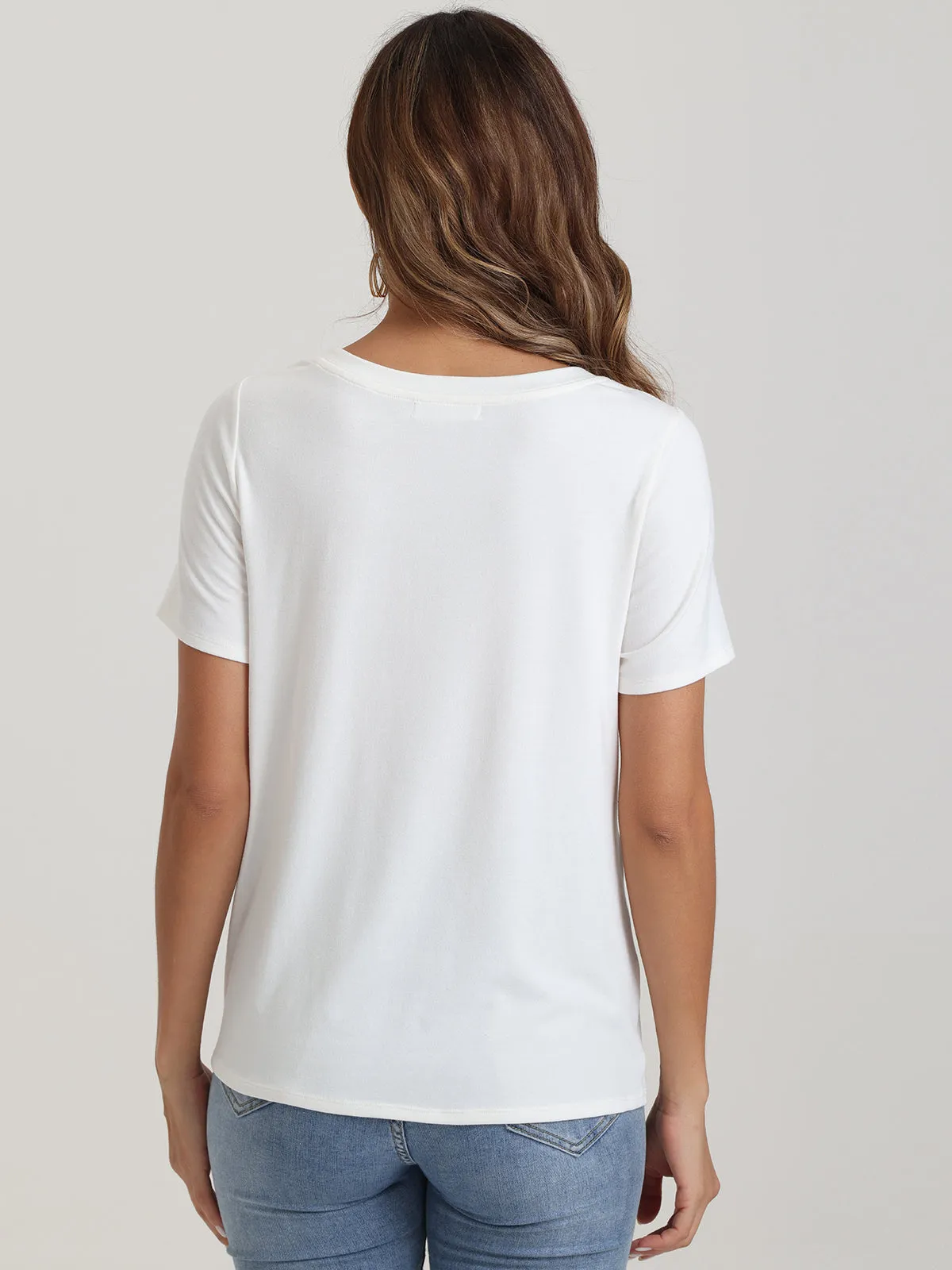 Twist Hem Crewneck Top sold by 89th & Madison product image thumbnail 2