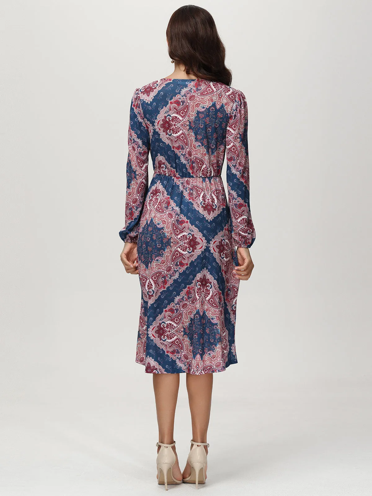 V-Neck Floral Midi Dress sold by 89th & Madison product image thumbnail 2