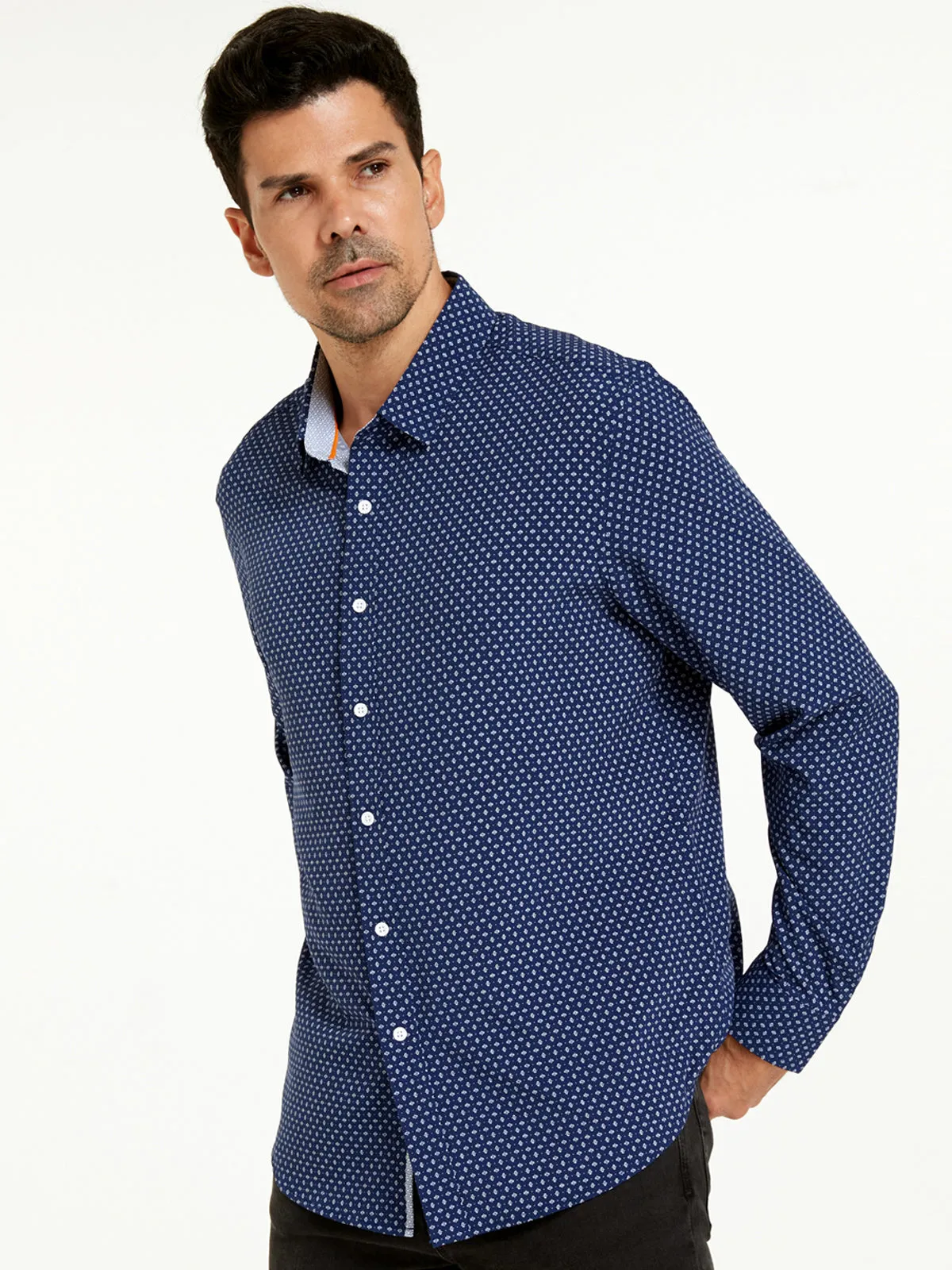 Print Button-Up Shirt sold by 89th & Madison product image thumbnail 3