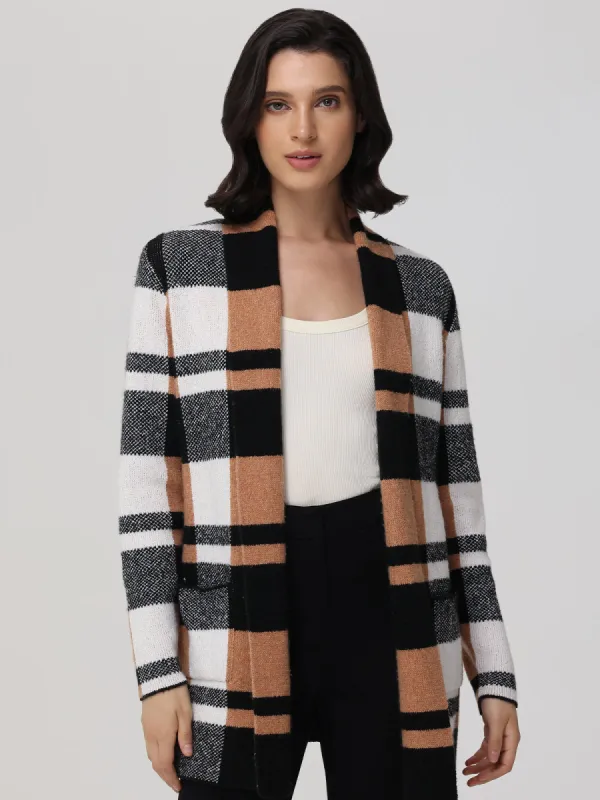 Shawl Collar Longline Cardigan sold by 89th & Madison