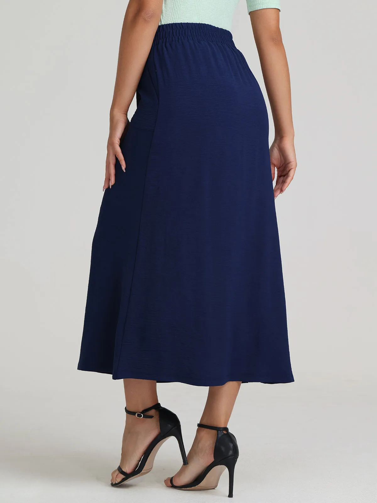Tie Waist Midi Skirt sold by 89th & Madison product image thumbnail 5