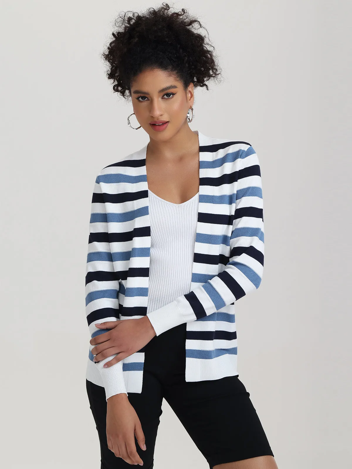 Mix Stripe Cardigan sold by 89th & Madison