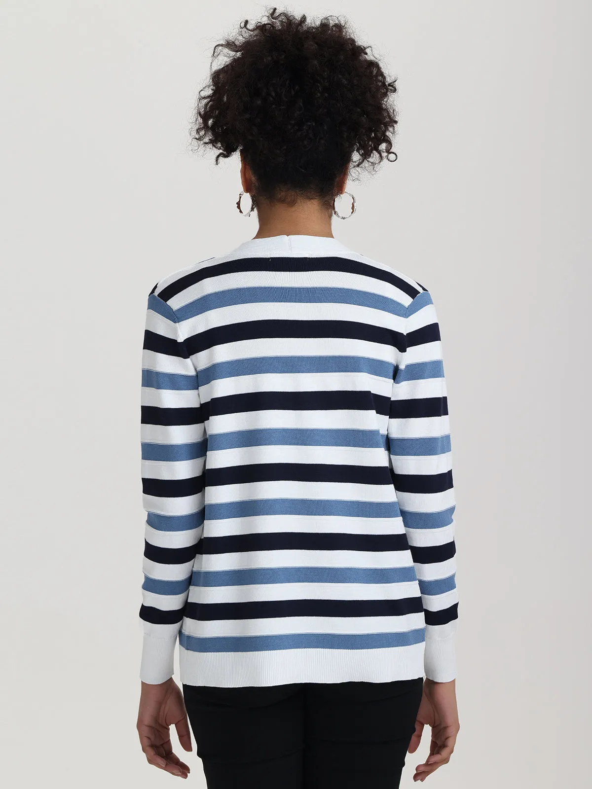 Mix Stripe Cardigan sold by 89th & Madison product image thumbnail 4