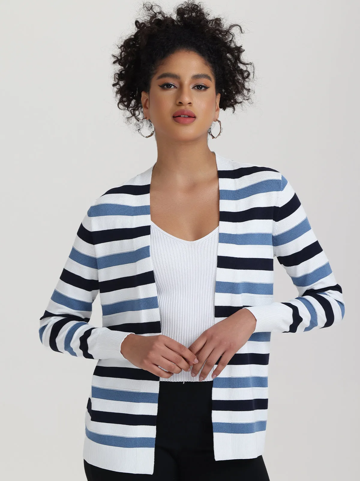 Mix Stripe Cardigan sold by 89th & Madison product image thumbnail 3