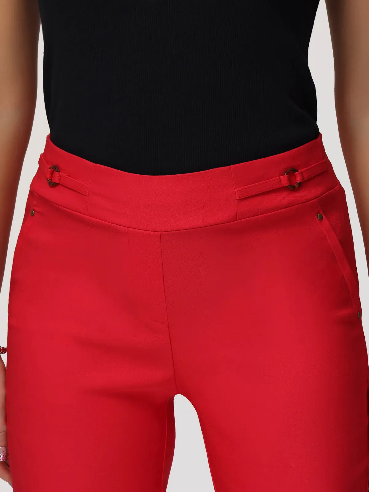 Mid-Rise Straight Leg Luxe Pull-On Pants sold by 89th & Madison product image thumbnail 4