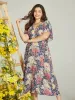 Plus Floral Flutter Sleeve Maxi Dress sold by 89th & Madison
