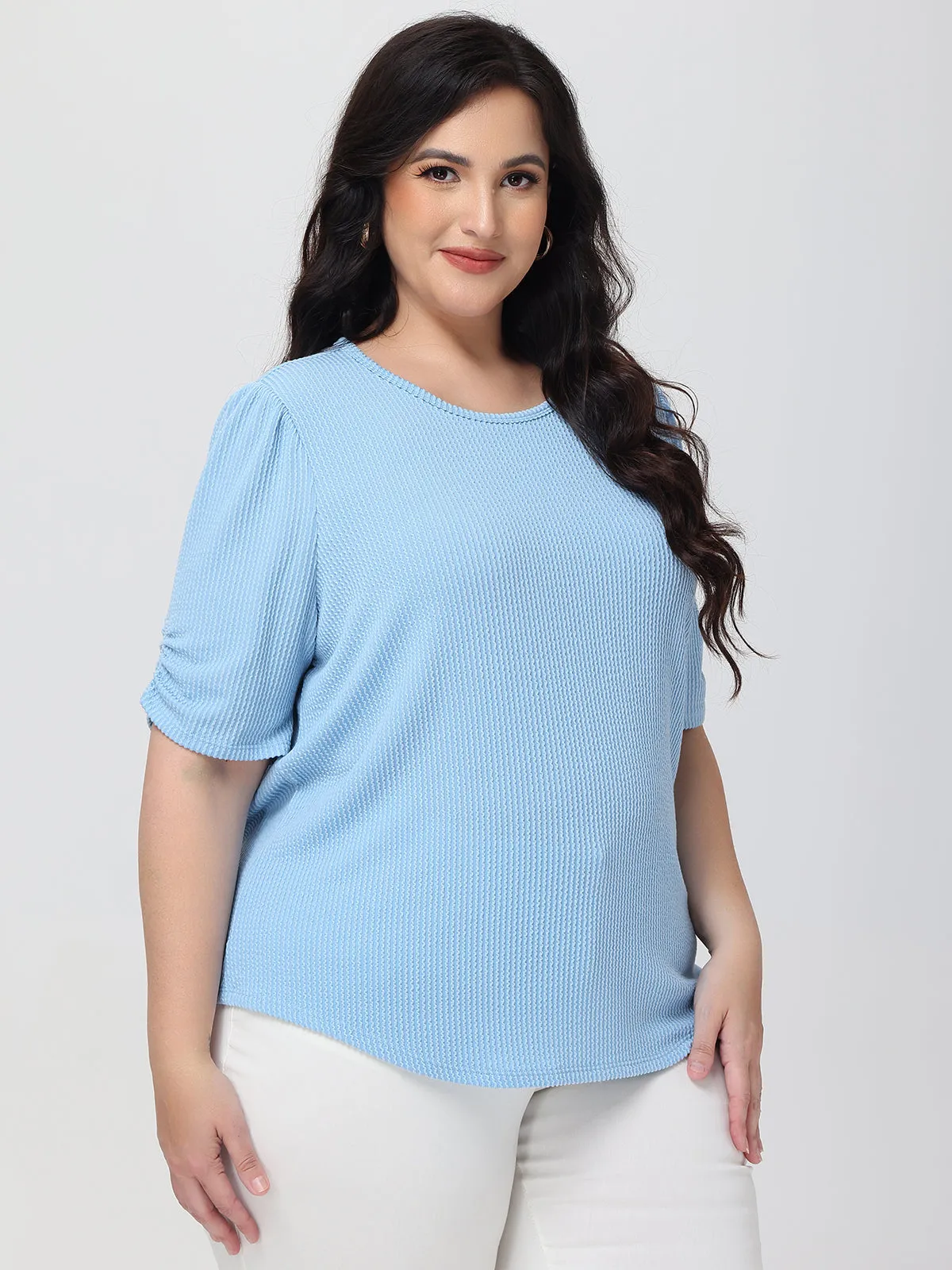 Plus Puff Sleeve Top sold by 89th & Madison product image thumbnail 4