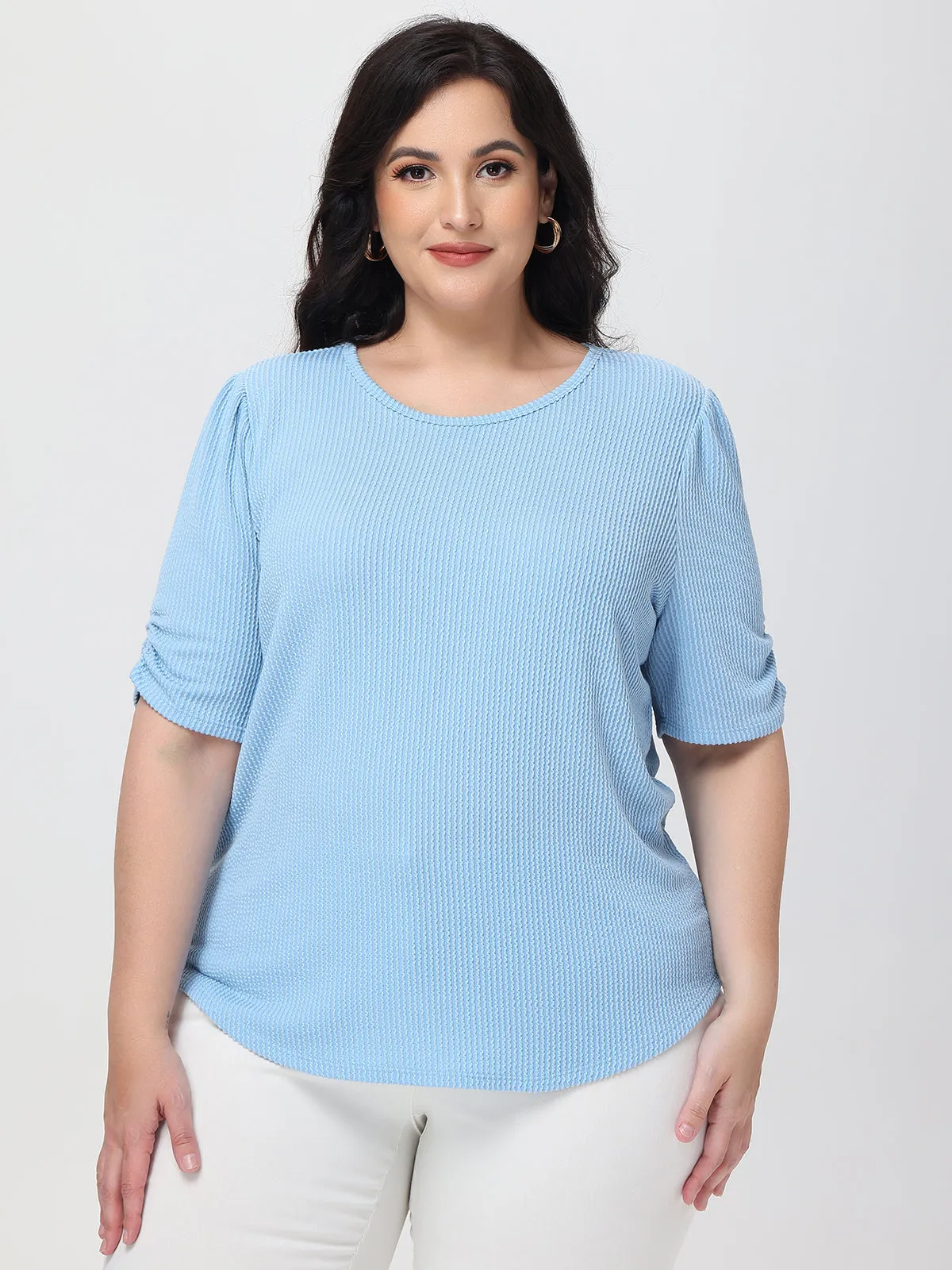 Plus Puff Sleeve Top sold by 89th & Madison