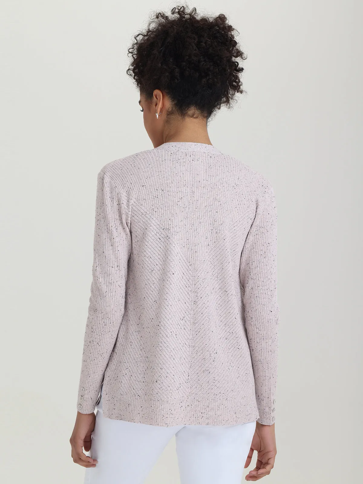 Fleck Rib Cardigan sold by 89th & Madison product image thumbnail 2