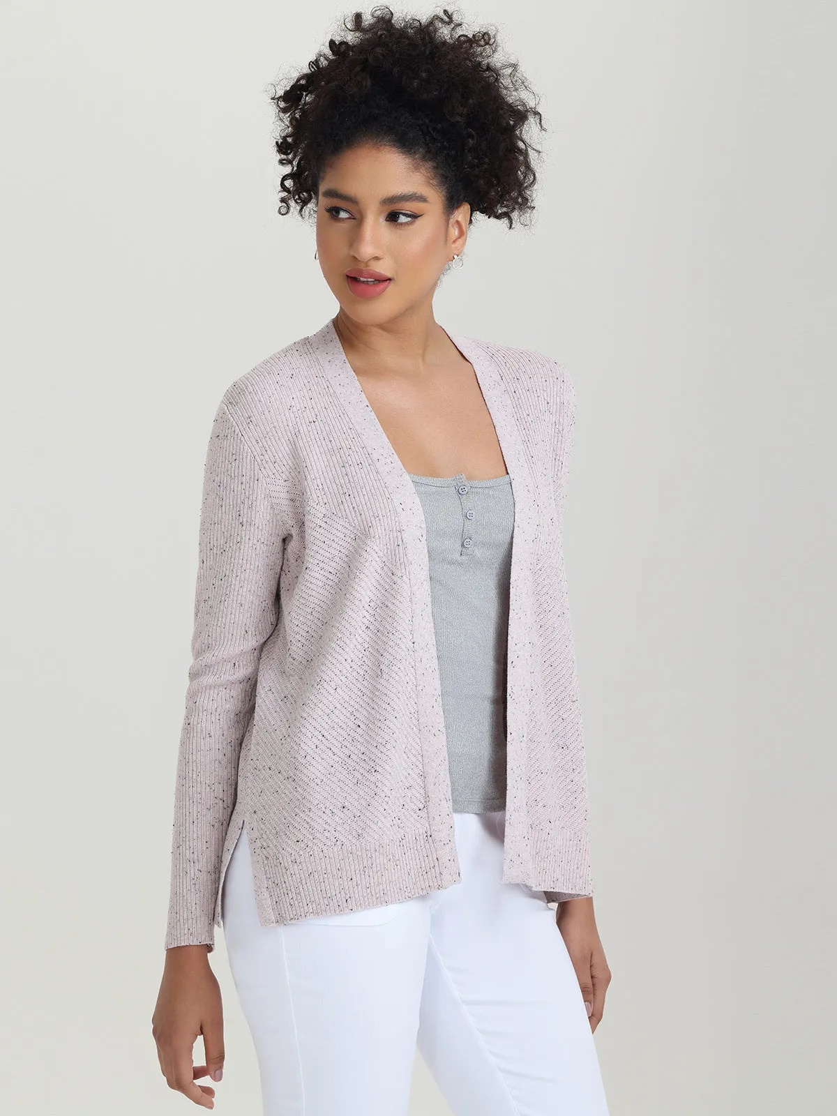 Fleck Rib Cardigan sold by 89th & Madison product image thumbnail 5