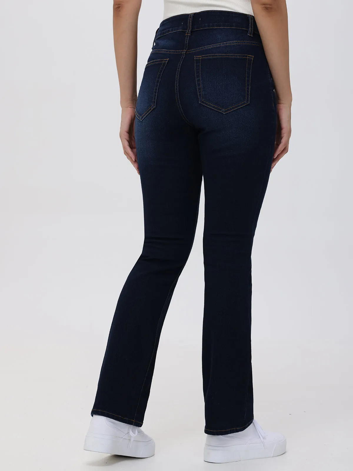 Kick Out Mid Rise Jean In Dark Wash sold by 89th & Madison product image thumbnail 3