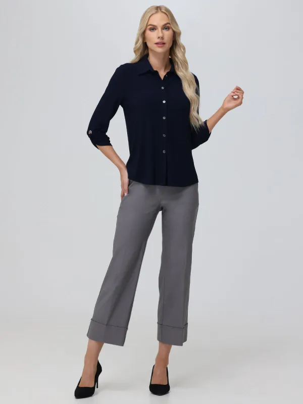 Millennium Pull-On Wide Leg Little Black Pants sold by 89th & Madison