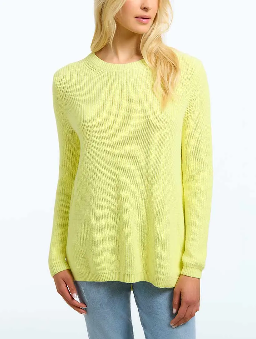The Emma: Crewneck Shaker Stitch Sweater sold by 89th & Madison