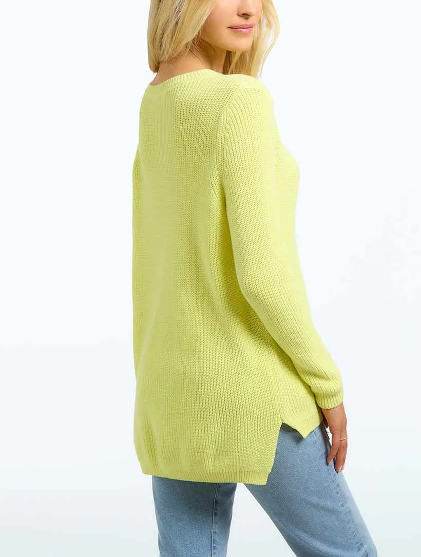 The Emma: Crewneck Shaker Stitch Sweater sold by 89th & Madison product image thumbnail 2